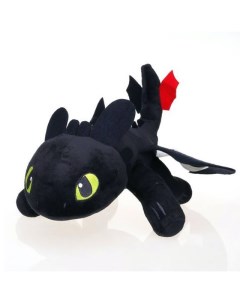 Мягкая игрушка ночная фурия черный 35 см Беззубик дракон nf bl35 Mishaexpo