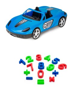 Песочный набор Детский автомобиль Кабриолет синийПесочный набор Арифметика Karolina toys