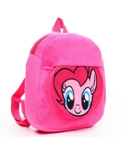 Рюкзак плюшевый Пинки Пай на молнии с карманом 19х22 см My little Pony Hasbro