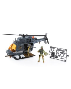 Военный набор Десантный вертолет 30 см с фигуркой солдата 10 см Chap mei