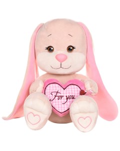 Мягкая игрушка Зайка с Розовым Сердцем 25см Jack&lin