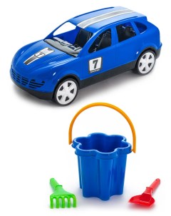 Набор развивающий Автомобиль синий Песочный набор Цветок 40 0035 40 0078 Karolina toys