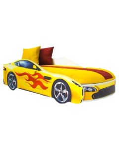 Кровать машина с подъемным механизмом Бондмобиль 556 Желтый Бельмарко