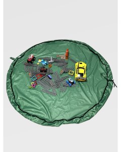 Игровой коврик мешок для хранения игрушек 150х150 см green Body pillow