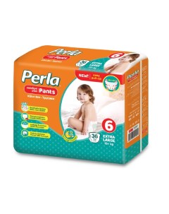 Детские подгузники трусики Perla Pants Extra Large 15 кг 6 размер 36 шт 96000744 Perla baby