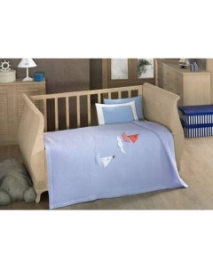 Комплект постельного белья Blue Marine цвет стандарт 4 предмета Kidboo