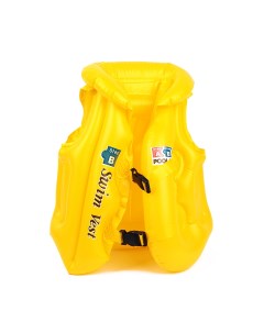 Жилет для плавания надувной Swim Vest детский спасательный желтый BG0134F Baziator