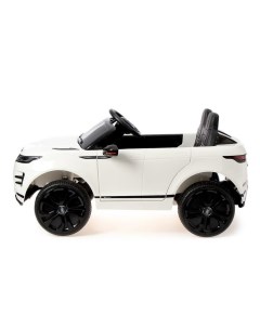 Электромобиль Range Rover Evoque кожаное сидение EVA колеса цвет белый Nobrand