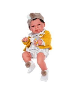 Кукла пупс Элис в желтом 42 см виниловая Antonio juan