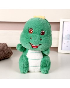 Мягкая игрушка Динозаврик 25 см цвет зеленый Nobrand