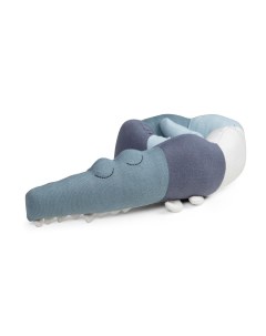 Подушка игрушка Крокодил голубой мини Sebra