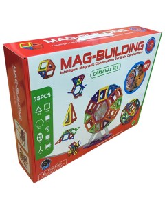 Магнитный конструктор Mag Building 58 деталей и карусель Mag-building