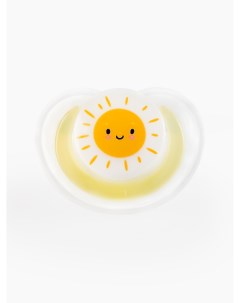 Соска пустышка латексная ортодонт с колпачком цвет yellow от 0 месяцев Happy baby