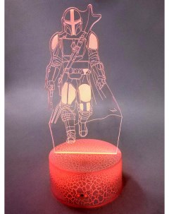 3D ночник Мандалорец Звездные войны Star Wars 20 см Starfriend