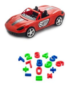 Песочный набор Детский автомобиль Кабриолет красныйПесочный набор Арифметика Karolina toys