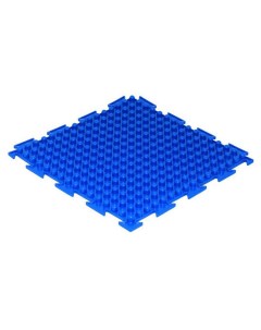 Массажный развивающий коврик пазл Шипы мягкие синий 1 элемент Ортодон