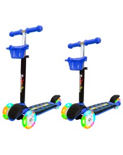 Самокат RT MIDI ORION со светящимися колесами синий R-toys