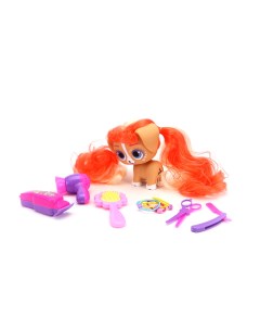 Игровой набор кукла для создания прически Собачка модница Зизи с аксессуарами Nd play