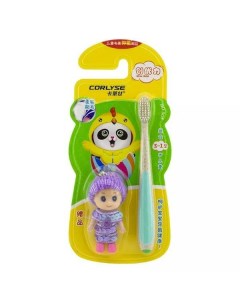 Детская зубная щетка kids Doll NO 305 с игрушкой Corlyse