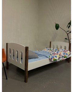 Детская кровать подростковая деревянная односпальная под матрас 80х200 см софа тахта Базисвуд