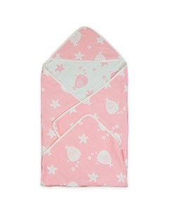 BF BLNT 39 Детское конверт одеяло весеннее Рыбки цвет розовый 90х90 см Baby fox