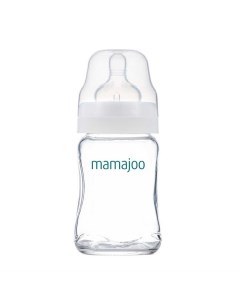 Бутылочка для кормления стеклянная антиколиковая 0 Glass Feeding Bottle 180 мл Mamajoo