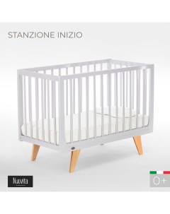 Детская кровать трансформер манеж Stanzione INIZIOI Муссон натуральный Nuovita