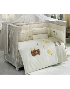 Комплект постельного белья Honey Bear цвет linen 4 предмета арт KIDB Kidboo