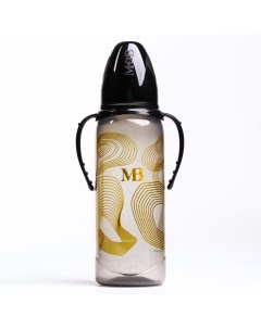 Бутылочка для кормления M B классическая с ручками 250 мл Золотая коллекция Mum&baby