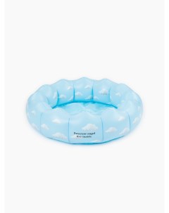 Надувной бассейн 121019 35 литров 85х85х22 см голубой с облаками Happy baby