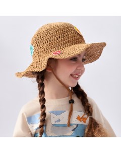 Шляпа детская 50662 цв коричневый р 52 Happy baby
