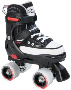 Роликовые коньки раздвижные детские Roller Skates Черные р 32 35 Hudora