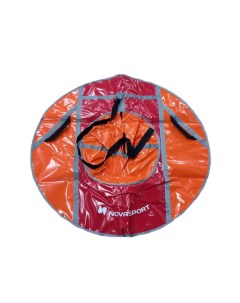 Санки надувные 110 см тюбинг без камеры CH040 110 серый оранжевый красный Novasport