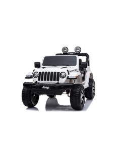 Детский электромобиль Jeep Rubicon полный привод белый Novakids