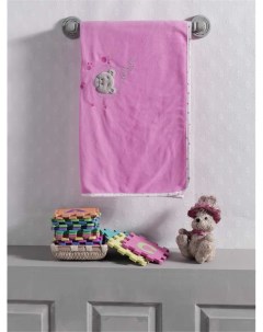 Плед флисовый Cute Bear pink 80x120 см Kidboo