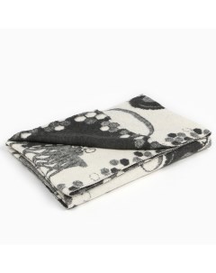 Одеяло байковое Панда 100х140см цвет серый 400г м хл100 Nobrand