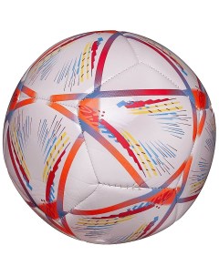 Футбольный мяч Junfa с бордово оранжевыми полосками 22 23 см Junfa toys