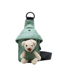 Детский рюкзак с мишкой Cute Bear зеленый Forall