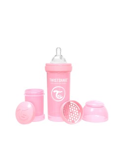 Антиколиковая бутылочка для кормления розовый Pastel Pink 260 мл Twistshake