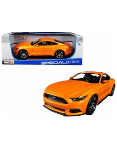 Машинка металлическая 1 18 2015 Ford Mustang оранжевый 31197 Maisto