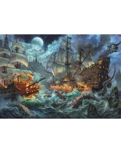 Пазл 6000 Битва пиратов арт 36530 Clementoni