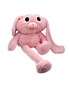 Мягкая игрушка кролик с регулируемыми лапками и ушками 777762 2 розовый Nobrand