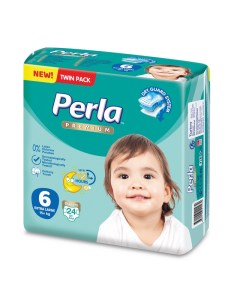 Подгузники Perla Twin Extra Large 15 кг 6 размер 24 шт 96000756 Perla baby