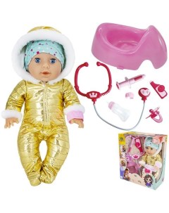 Кукла пупс 35 см с набором доктора в коробке Miss kapriz