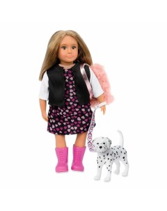 Кукла 15 см Джиа с собакой Ганнером L31058 Лори