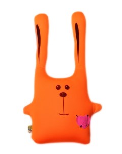 Игрушка антистресс Заяц ушастик большой оранжевый Штучки, к которым тянутся ручки