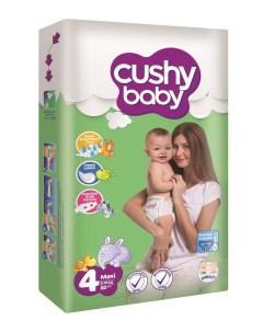 Детские подгузники 4 размер ночные для детей весом от 8 19 кг 60 шт Cushy baby