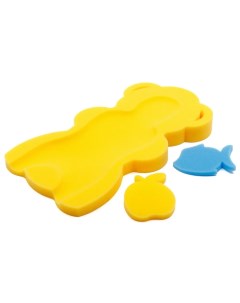 Матрасик для купания Горка с игрушками желтый Edwood