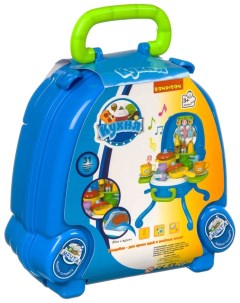 Набор игровой в голубом чемоданчике 31 дет со светом и звуком Bondibon