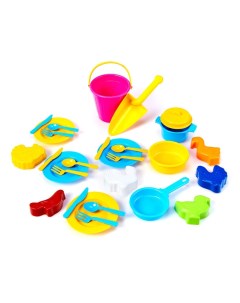 Набор игрушечной посуды развивающие игрушки для песочницы N00985 VP 1 2 4 Верес-про